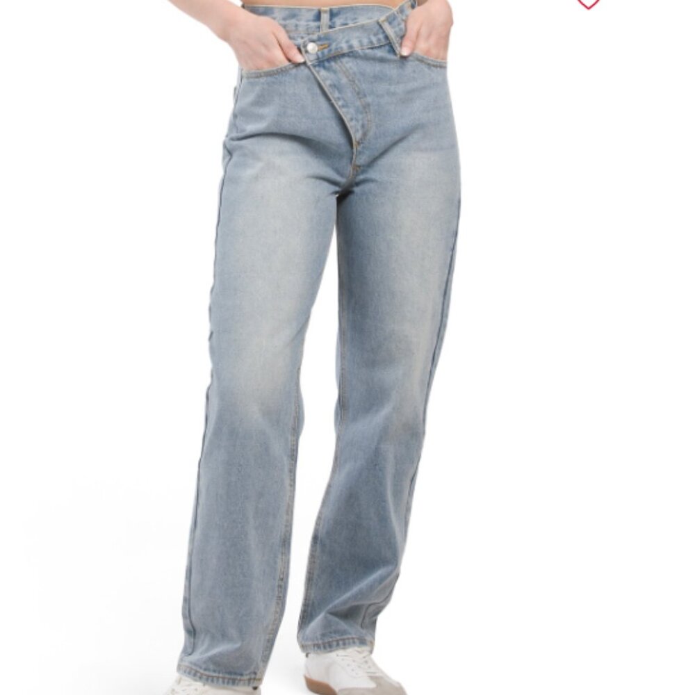 NEW GREY LAB Denim Button Jeans denim for women 252